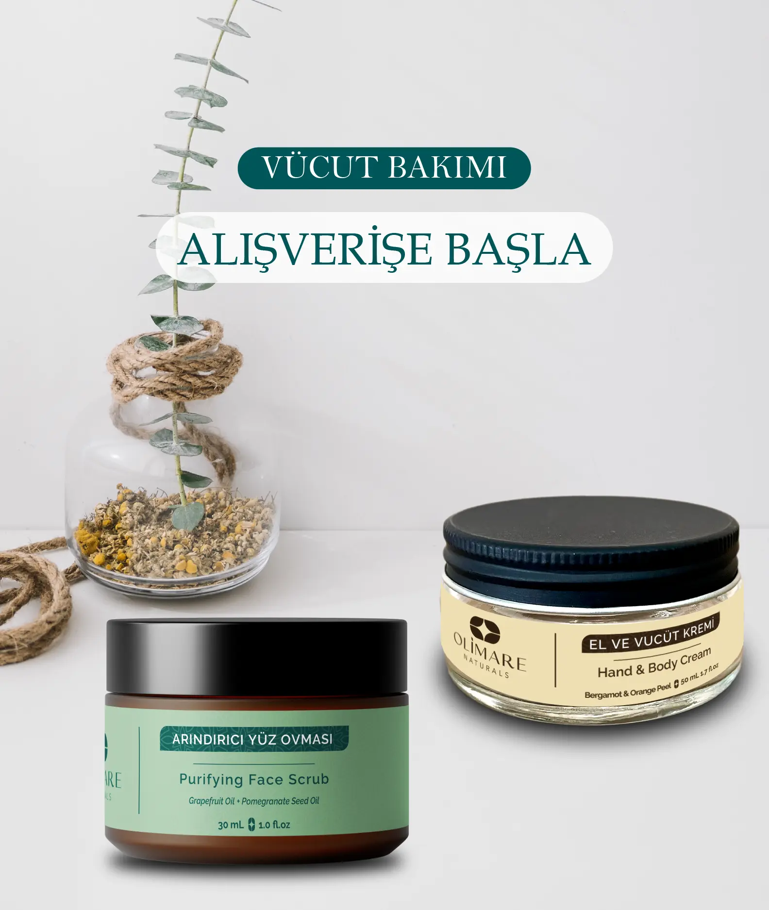 Olimare Naturals Vücut Bakım Ürünleri